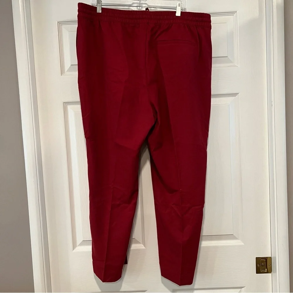 Banana Republic Red Chakra Easy Taper Flannel Pant Size XL It#L23